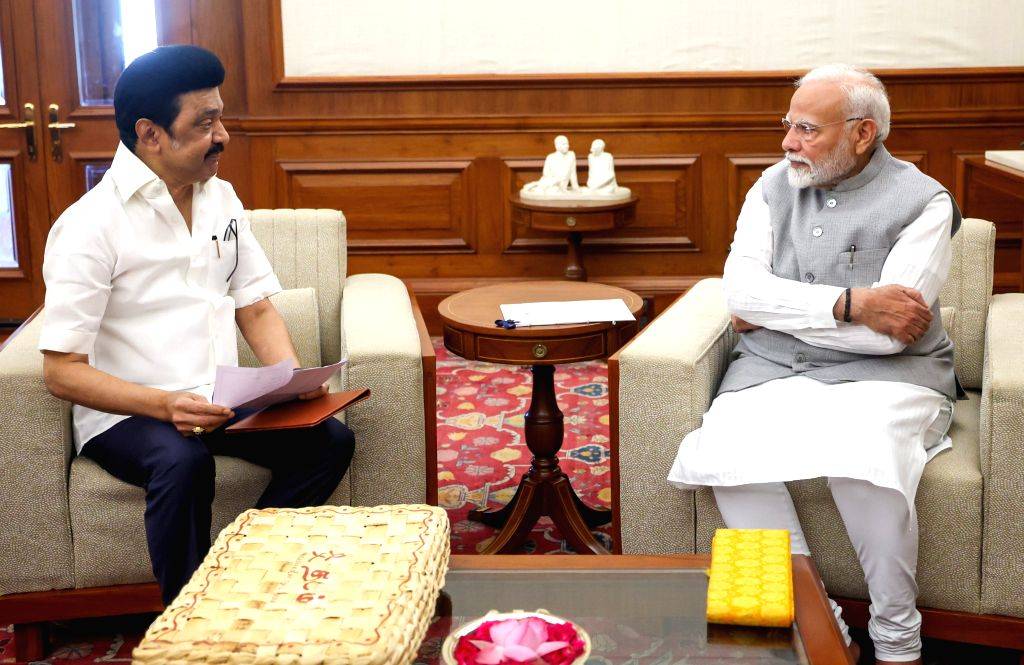 Tamil Nadu Chief Minister MK Stalin calls on Prime Minister Narendra Modi