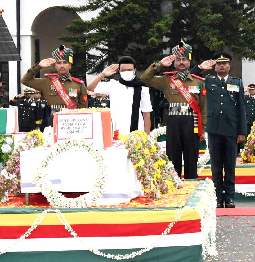 Tamil Nadu CM MK Stalin pays tribute to CDS Gen Bipin Rawat