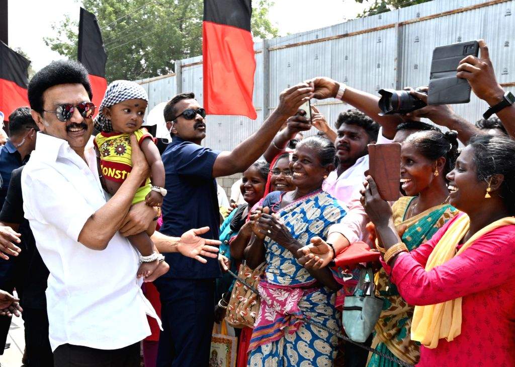 Tamil Nadu Chief Minister MK Stalin receives a warm welcome from ...