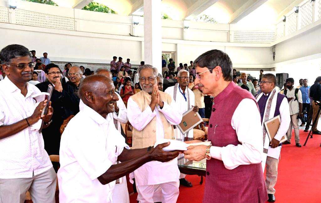 Tamil Nadu Governor R. N. Ravi addresses the Gandhi Jayanti celebration ...
