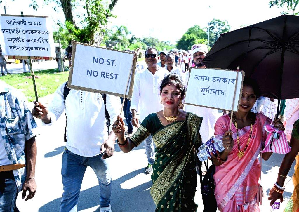 Tea Tribe and Adivasi Groups Hold Major Protest
