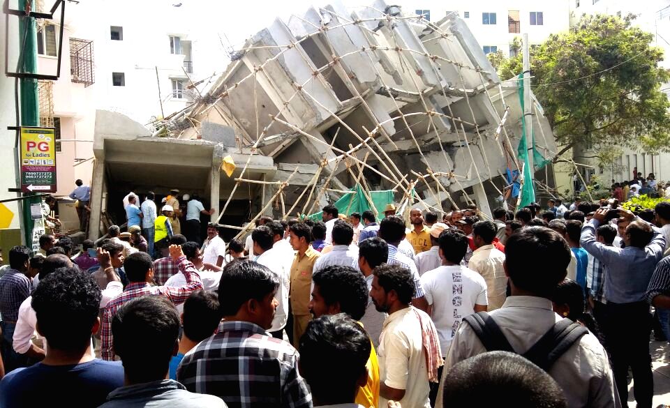 Under-construction building collapses in Bengaluru