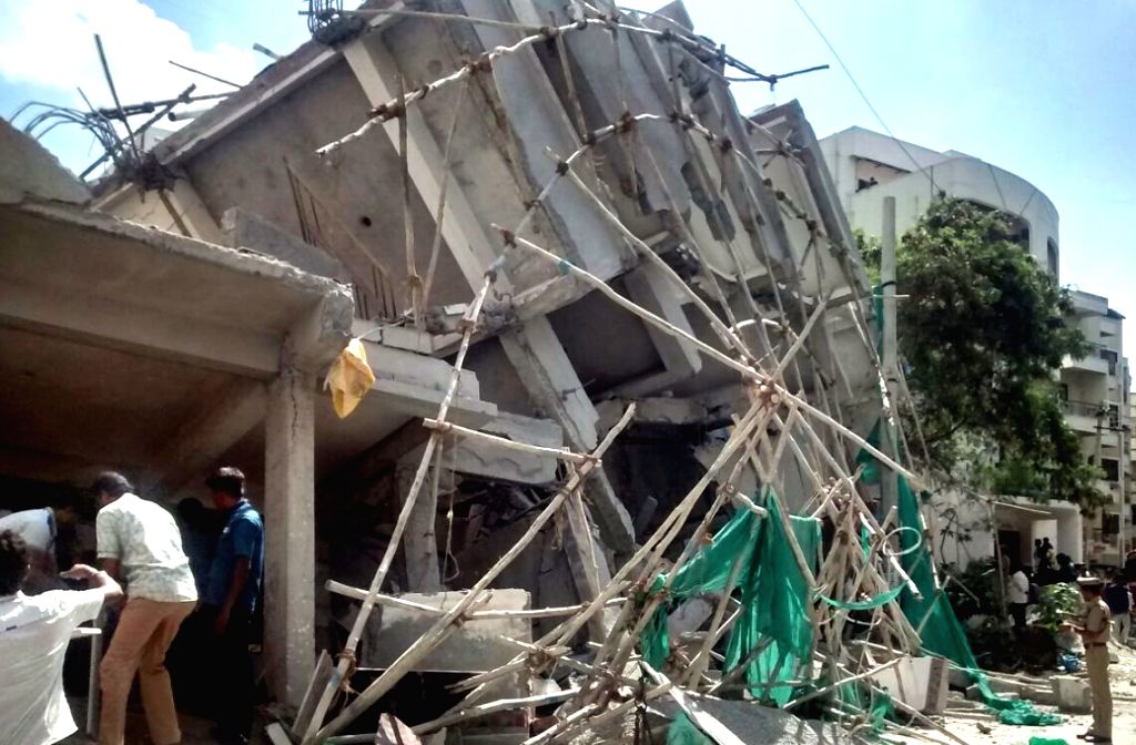 Under-construction building collapses in Bengaluru