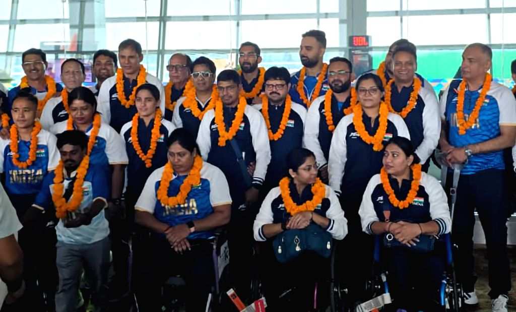 The largest-ever Indian contingent of athletes departs for the Paris ...