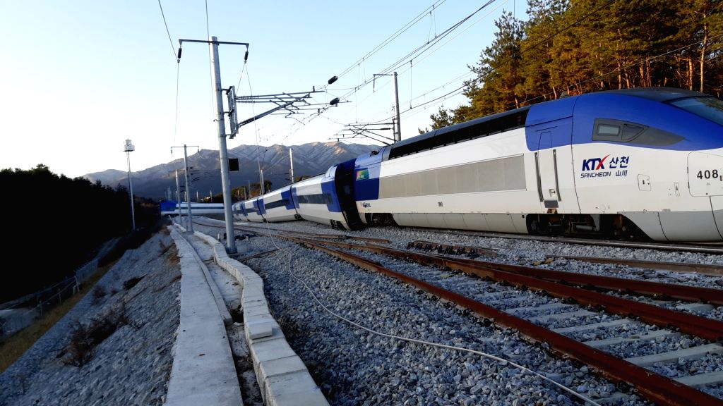 Ktx Train Exploding KTX derails