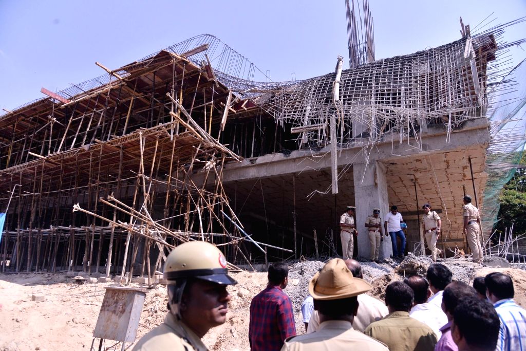 Under-construction building collapses in Bengaluru