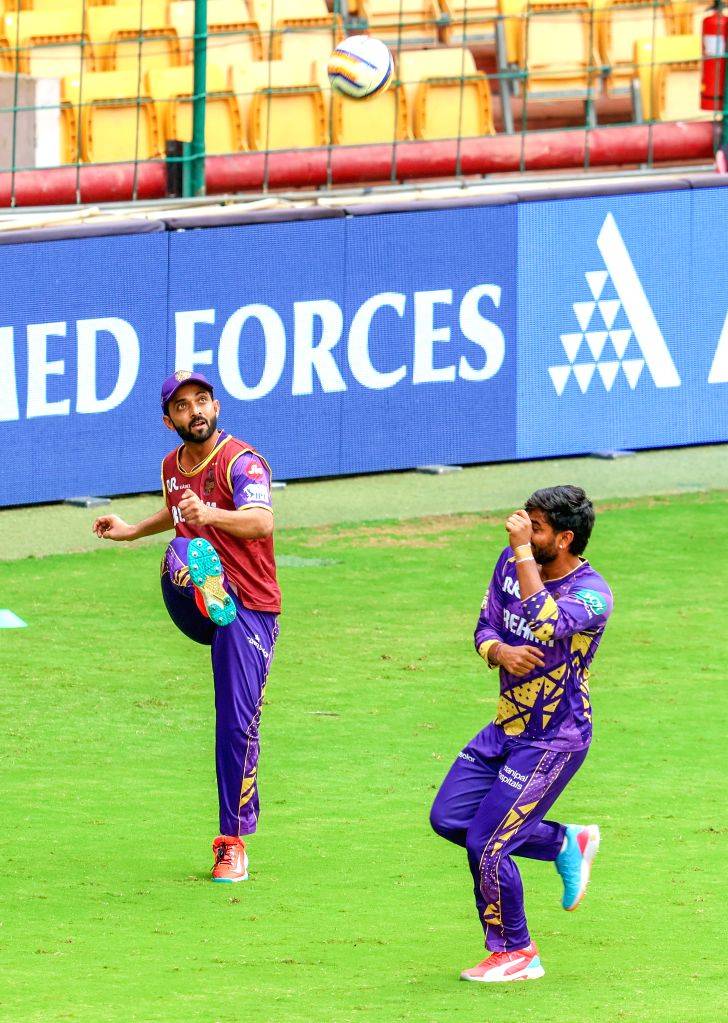 Ipl Practice Session Training session ahead of the IPL match between RCB and KKR