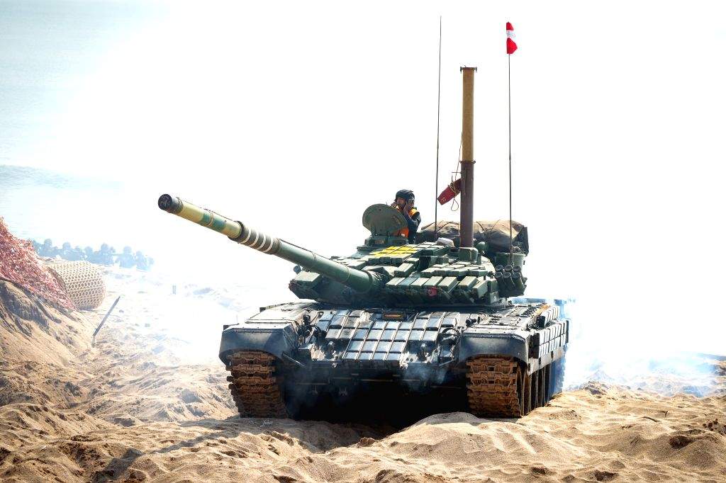 Tri-Service Exercise conducted at Madhavpur Beach