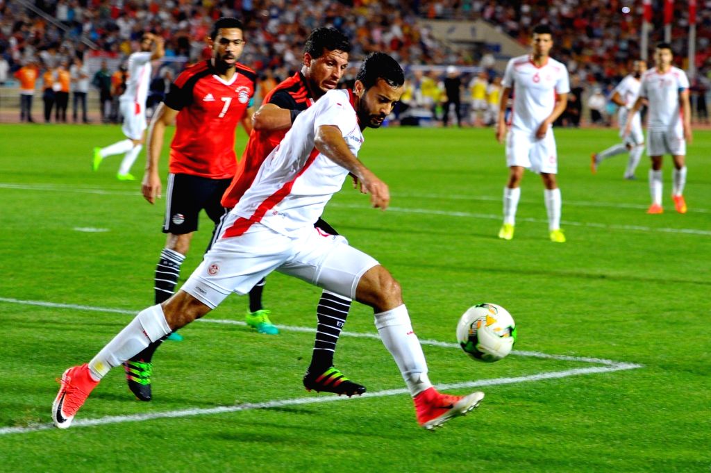Canadian players during the friendly match against Tunisia