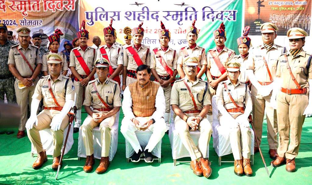 Hammad Police Line CM Mohan Yadav attends Police Martyrs' Memorial Day at Police Line