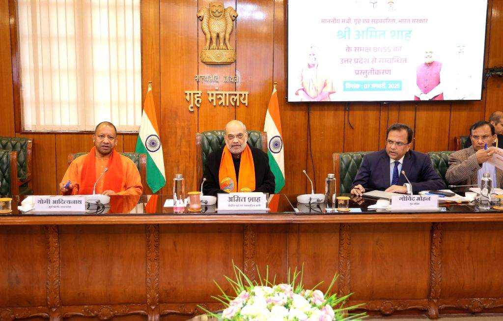 Union Home Minister Amit Shah and Uttar Pradesh CM Yogi Adityanath ...