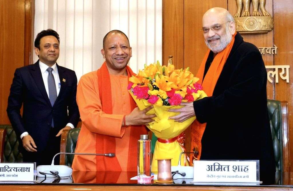 Union Home Minister Amit Shah and Uttar Pradesh CM Yogi Adityanath ...