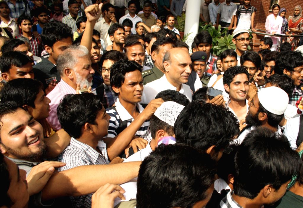 The inauguratation of two new buildings at Jamia Millia Islamia campus
