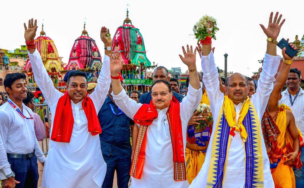 Union Minister and BJP National President JP Nadda offers prayer to the ...