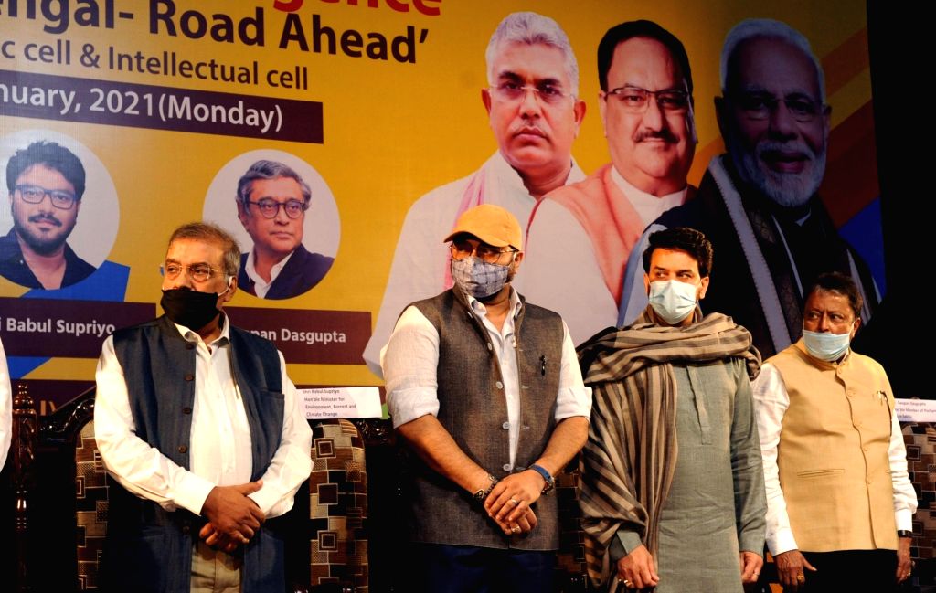 Anurag Thakur, Babul Supriyo, Mukul Roy at interactive session on ...