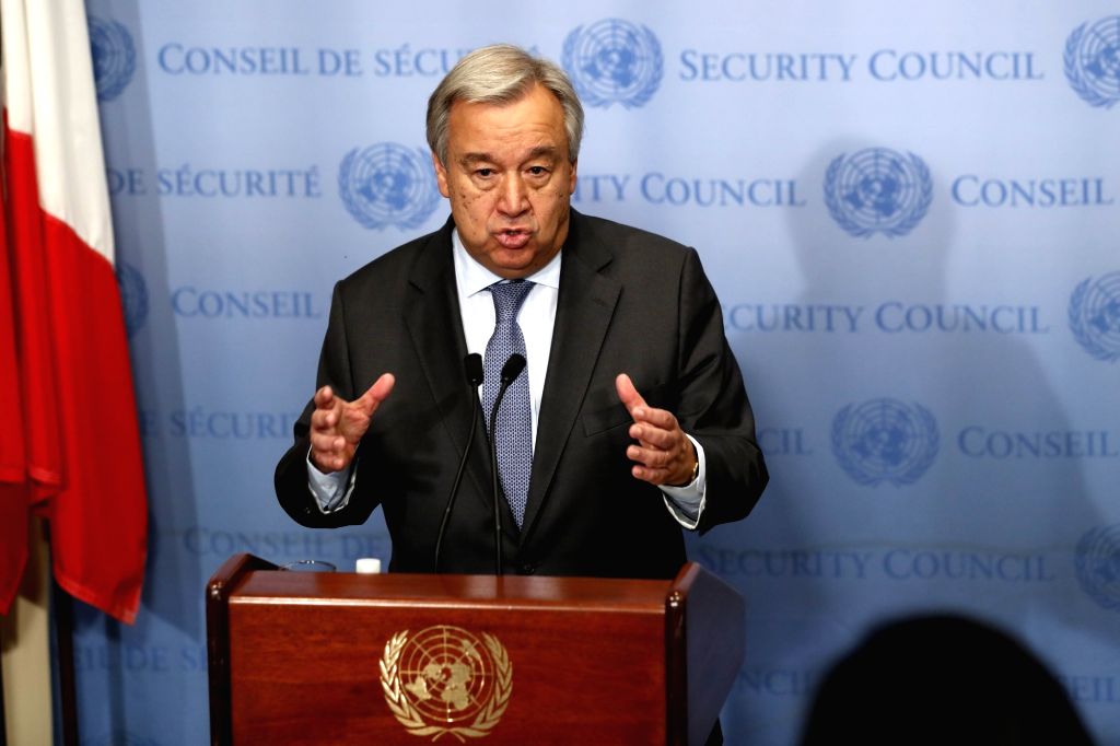 UN-SECRETARY-GENERAL-ANTONIO GUTERRES-PRESS ENCOUNTER