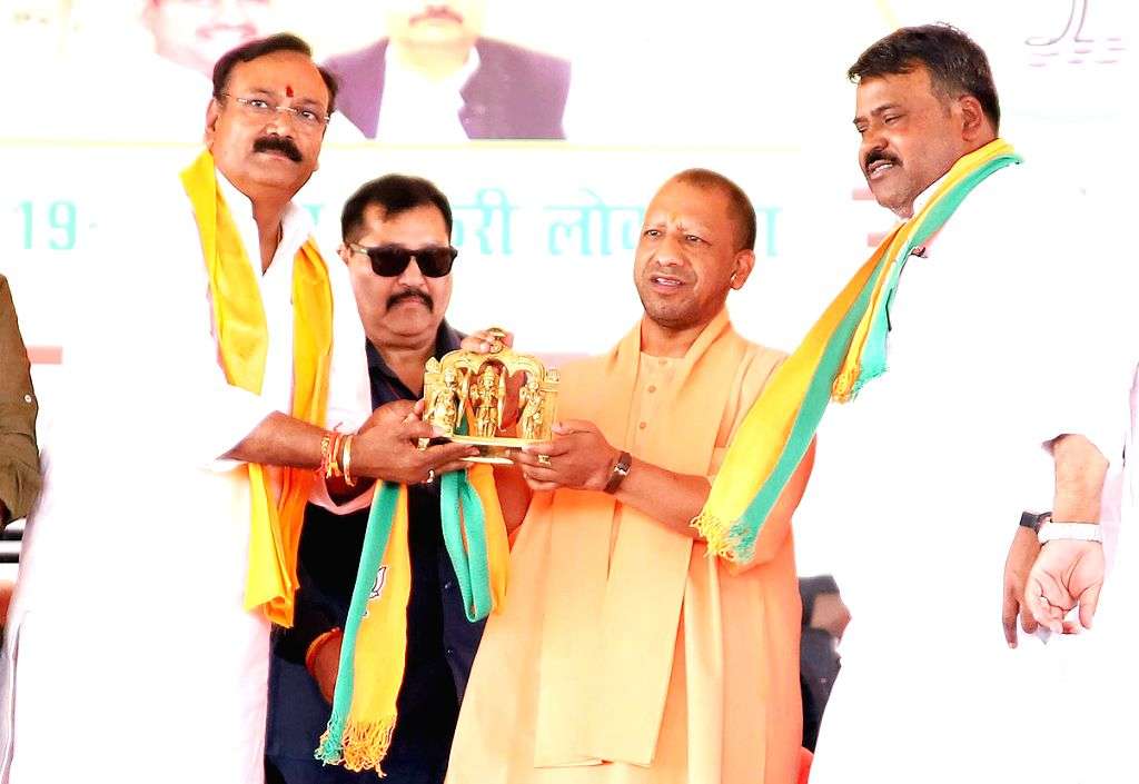 Uttar Pradesh Chief Minister and BJP leader Yogi Adityanath during a ...