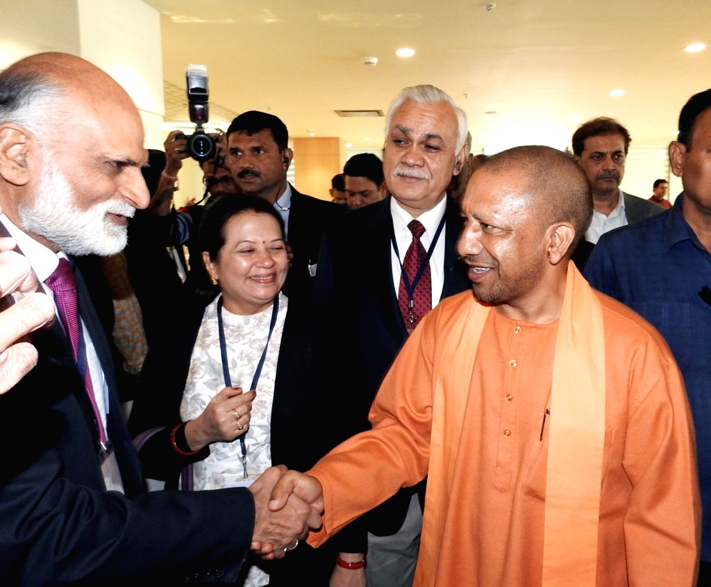 Uttar Pradesh Chief Minister Yogi Adityanath while attending Curtain ...