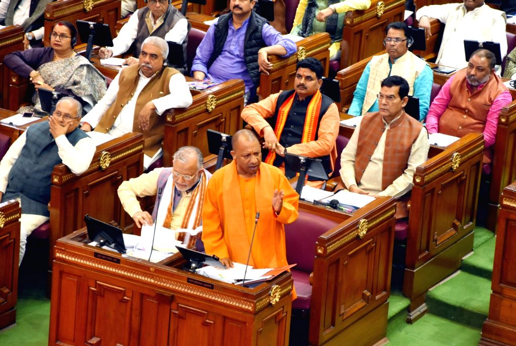 Uttar Pradesh Chief Minister Yogi Adityanath speaks