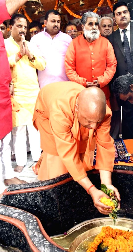 Uttar Pradesh Chief Minister Yogi Adityanath offers prayer at ...