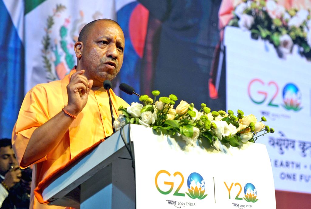 Uttar Pradesh Chief Minister Yogi Adityanath addresses at Youth-20 Summit