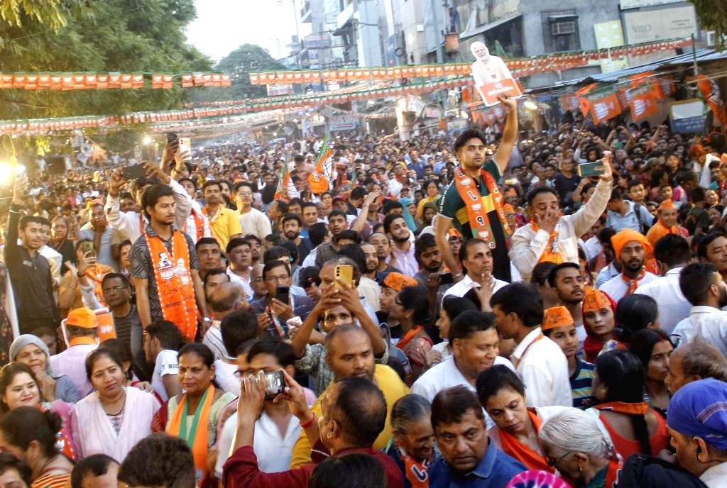 Uttar Pradesh Chief Minister Yogi Adityanath during a public meeting ...