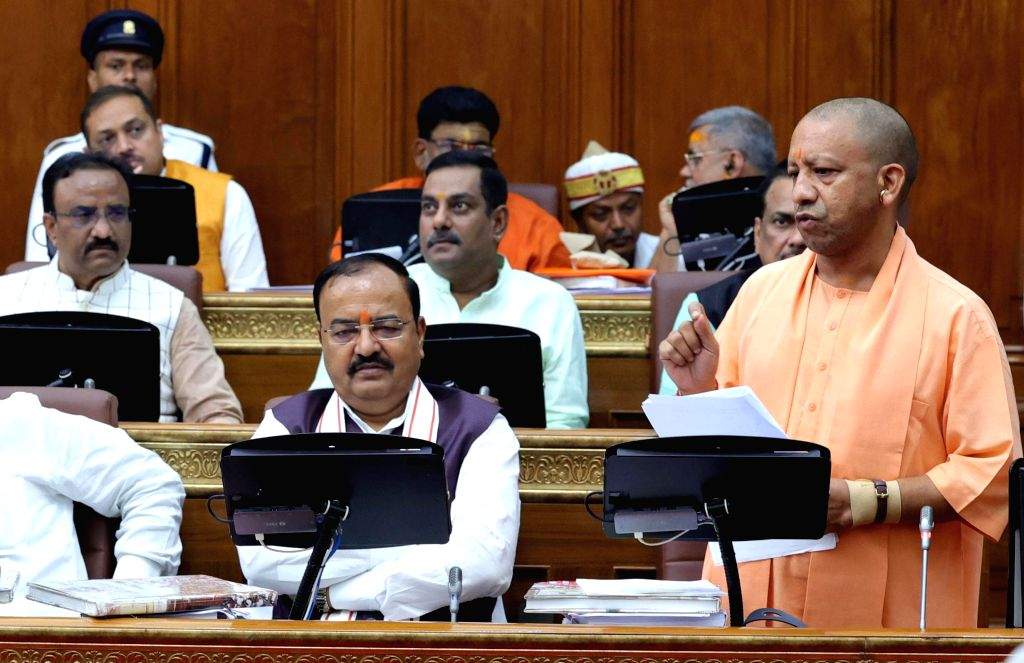 Uttar Pradesh Chief Minister Yogi Adityanath speaks during Monsoon ...