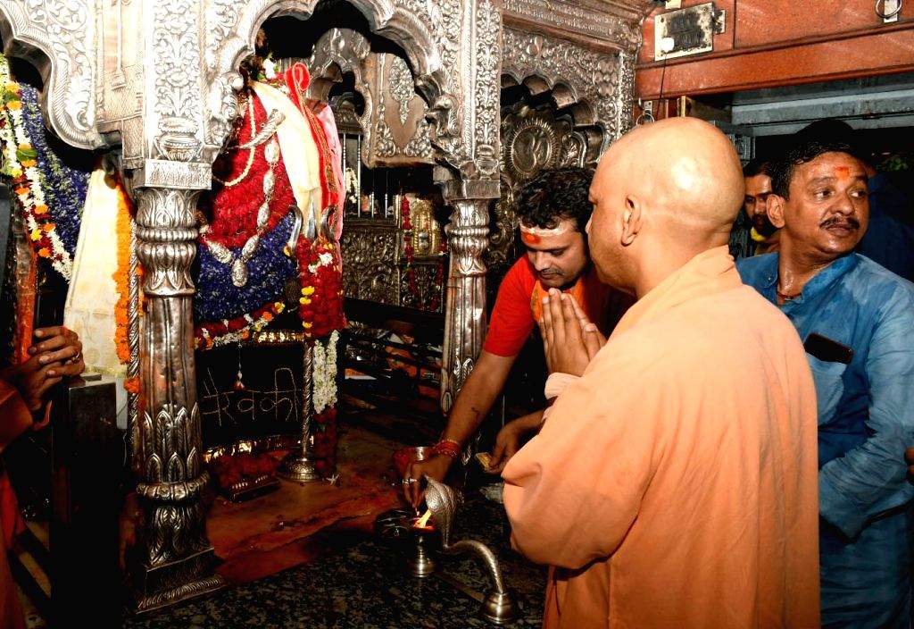 Uttar Pradesh Chief Minister Yogi Adityanath offers prayers at Kaal ...