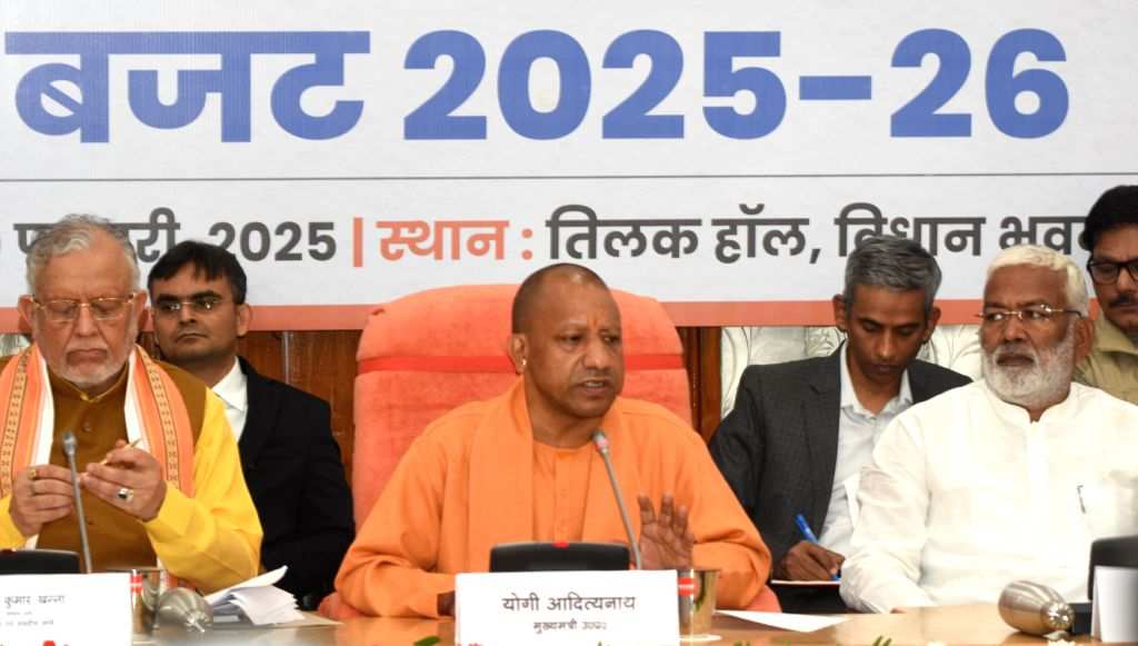 Uttar Pradesh Chief Minister Yogi Adityanath addresses a press ...