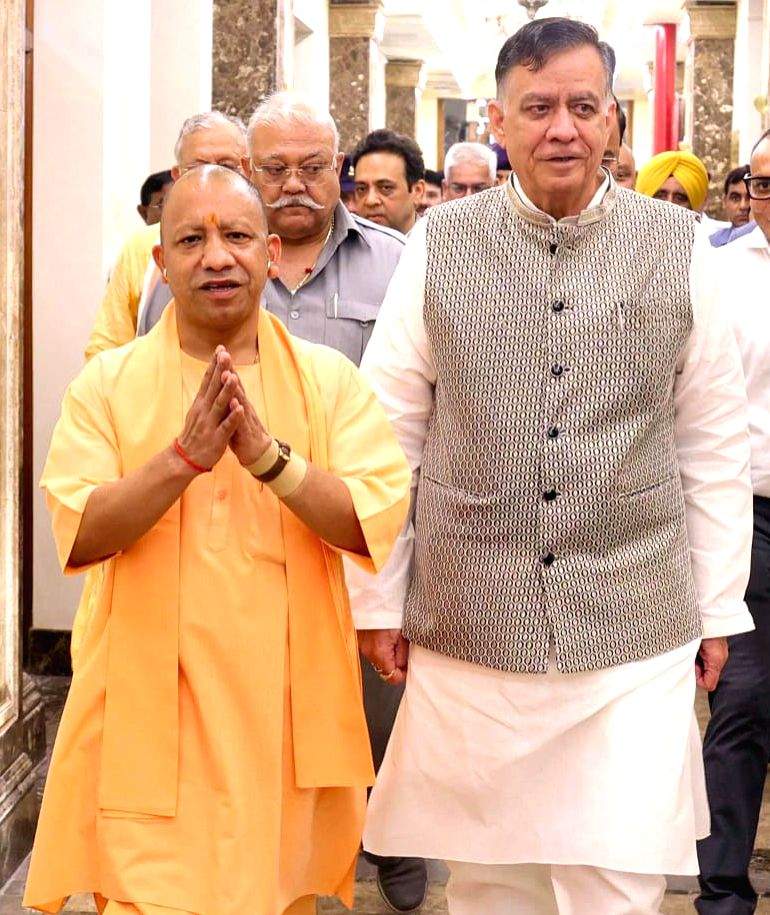 Uttar Pradesh Chief Minister Yogi Adityanath and Assembly Speaker ...