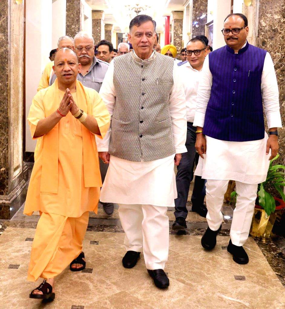 Uttar Pradesh Chief Minister Yogi Adityanath and Assembly Speaker ...