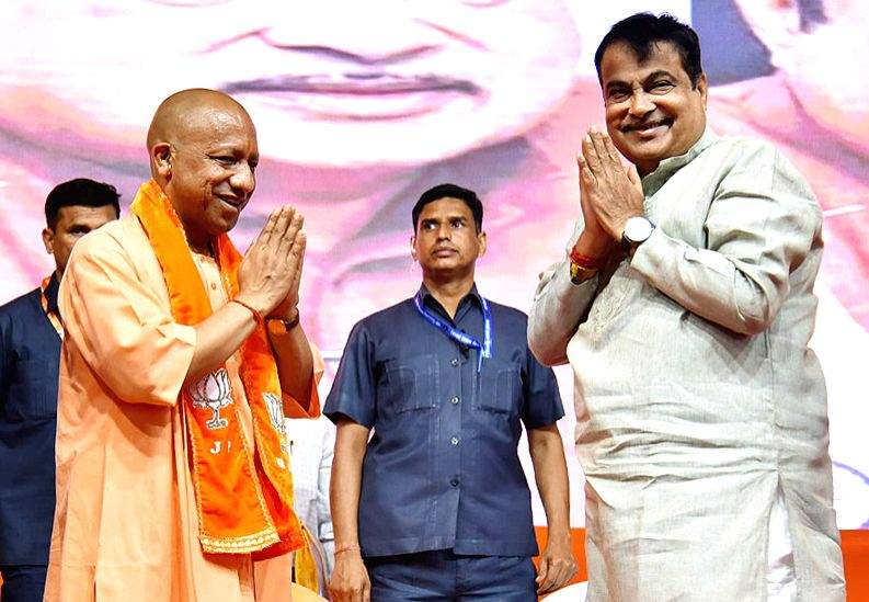 Uttar Pradesh Chief Minister Yogi Adityanath with Union Minister and ...