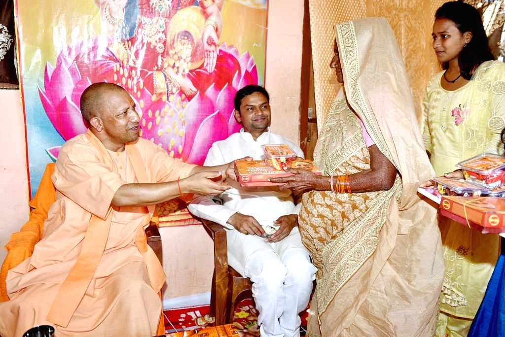 : Gorakhpur: Uttar Pradesh CM Yogi Adityanath celebrates Diwali with ...