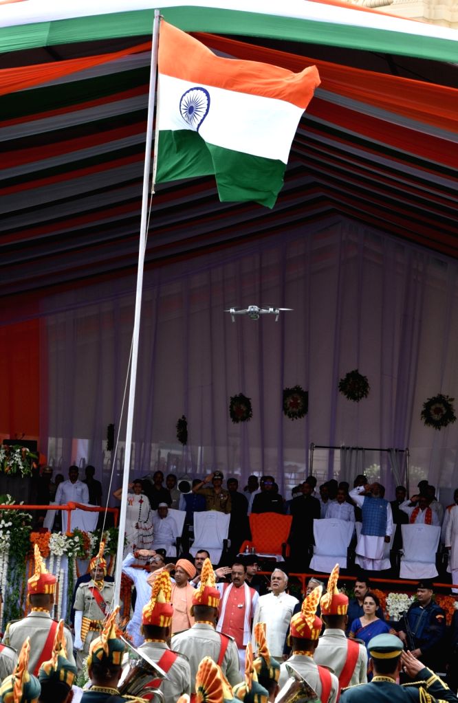 Uttar Pradesh CM Yogi Adityanath celebrate Independence Day