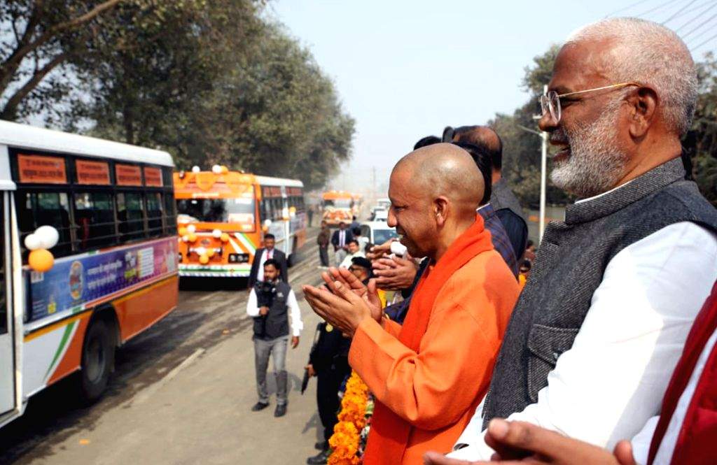 Uttar Pradesh CM Yogi Adityanath flags off 'Mahakumbh Special Buses