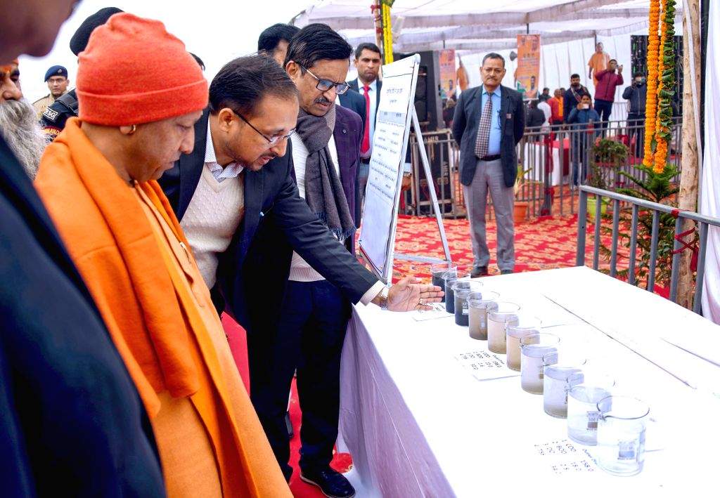 Uttar Pradesh CM Yogi Adityanath inaugurates the water purification project