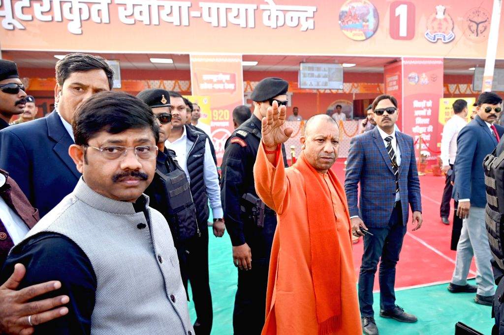 Uttar Pradesh CM Yogi Adityanath inspects preparations for the upcoming ...