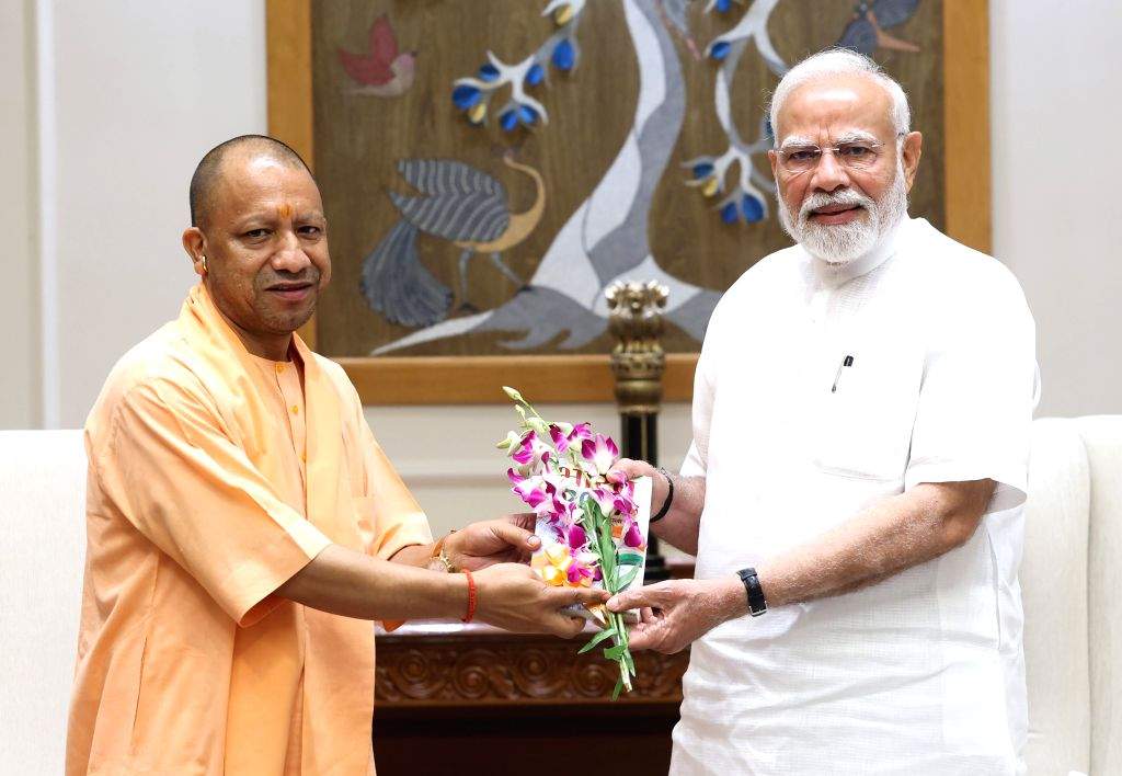 Uttar Pradesh CM Yogi Adityanath meets Prime Minister Narendra Modi