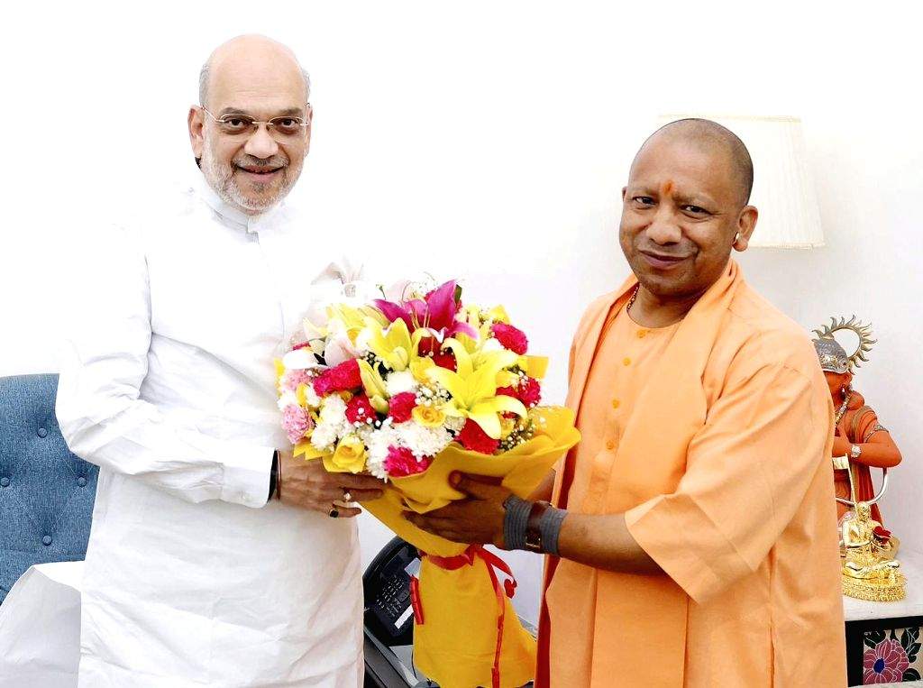 Uttar Pradesh CM Yogi Adityanath meets Union Minister Amit Shah