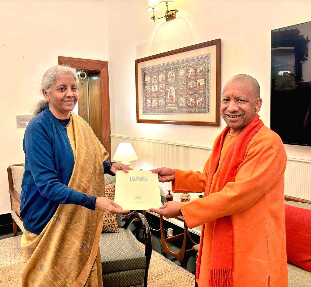 Uttar Pradesh CM Yogi Adityanath meets Union Finance Minister Nirmala ...