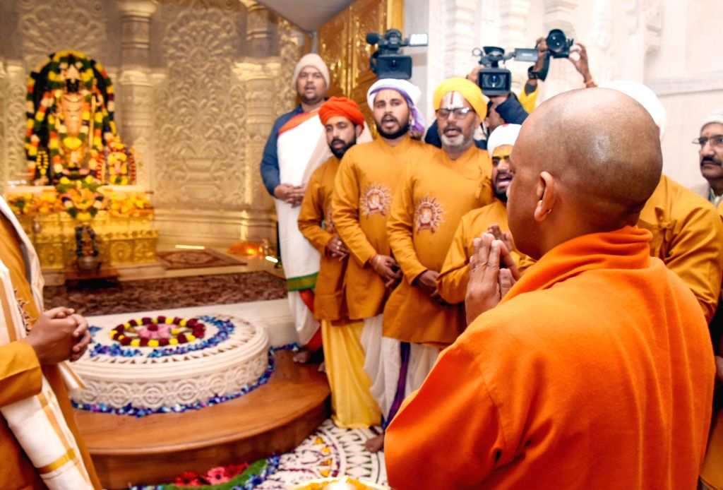Uttar Pradesh CM Yogi Adityanath offers prayer at Ram Janmabhoomi Temple