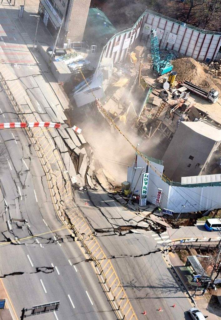 Worker rescued from subway construction site collapse