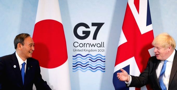 Free Photo: World leaders at the G7 Summit in Cornwall, England