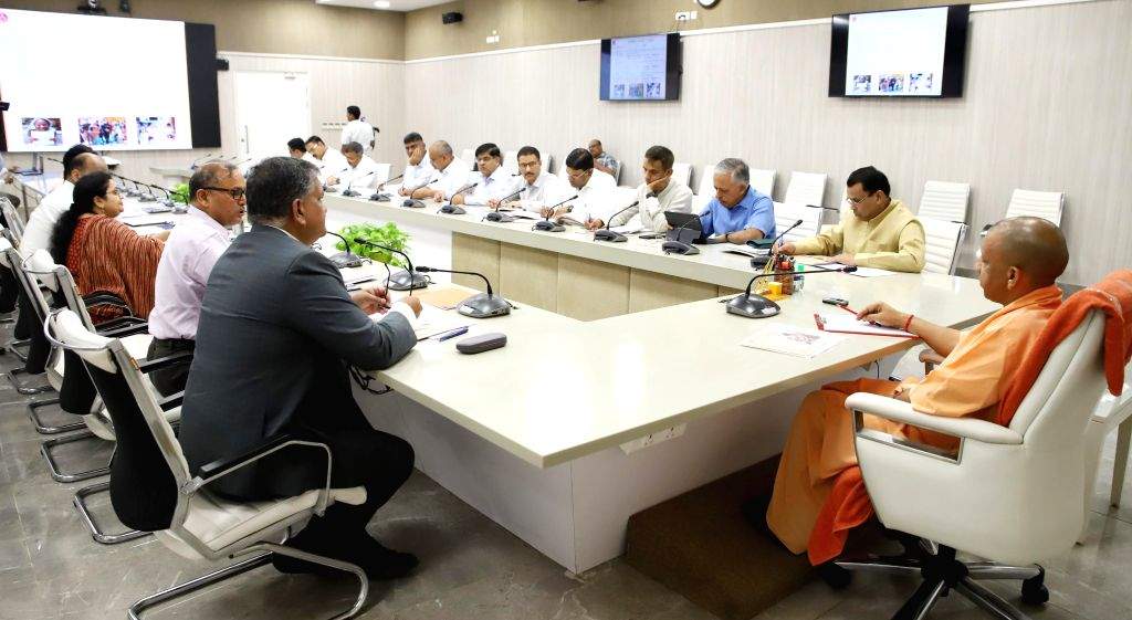 Yogi Adityanath chairs a review meeting of the Backward Classes Welfare ...
