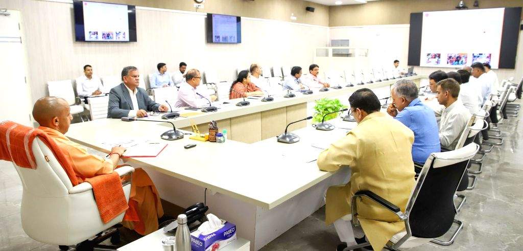 Yogi Adityanath chairs a review meeting of the Backward Classes Welfare ...