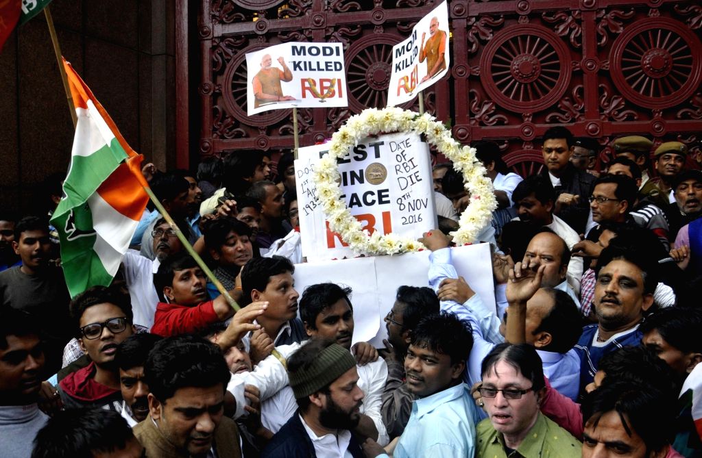 Youth Congress protest against Modi