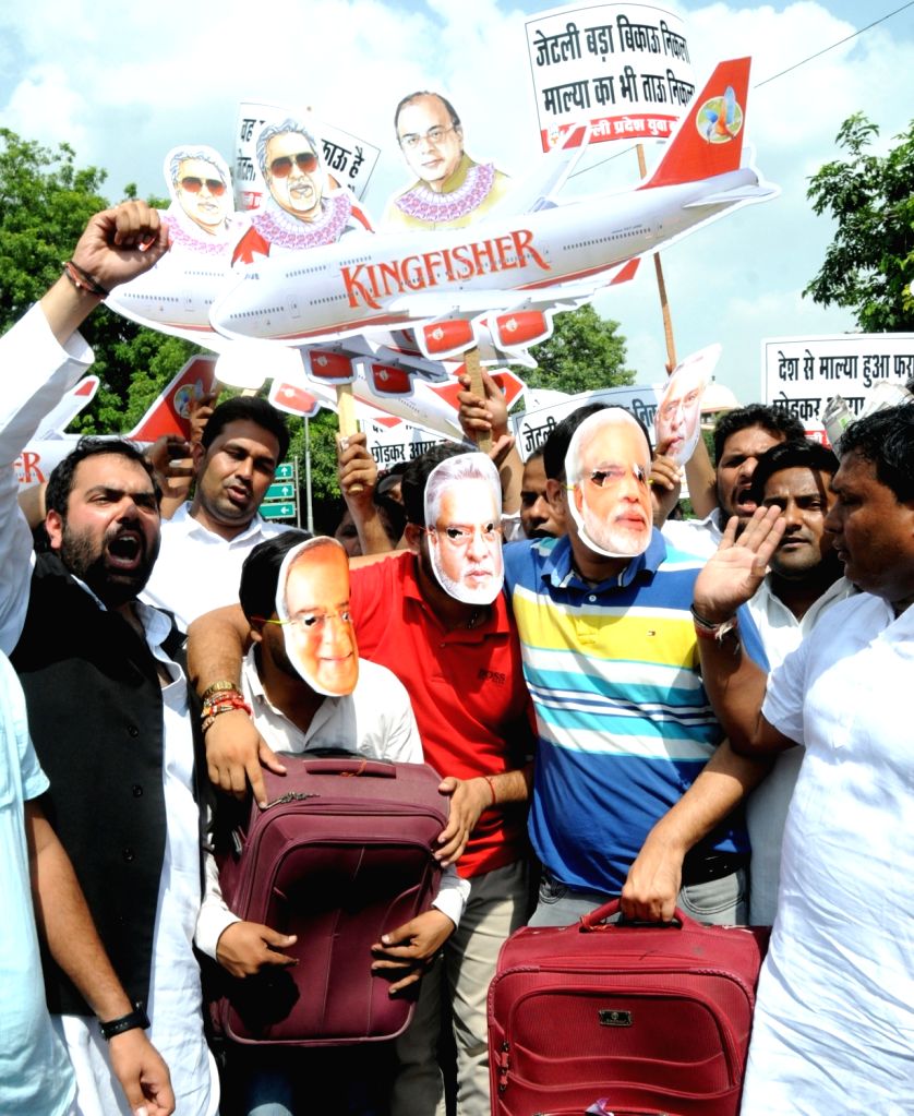 Congress demonstration against Modi, Jaitley