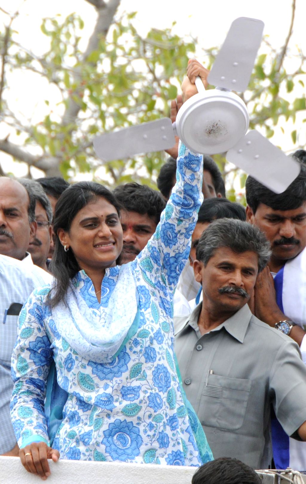 Y.S. Vijayalakshmi's rally