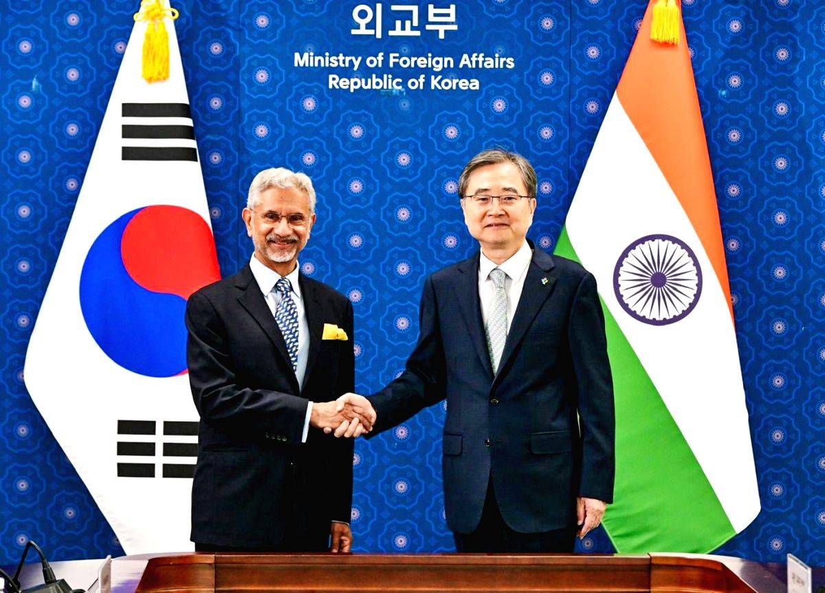 External Affairs Minister S. Jaishankar and South Korean Foreign Minister Cho Hyun