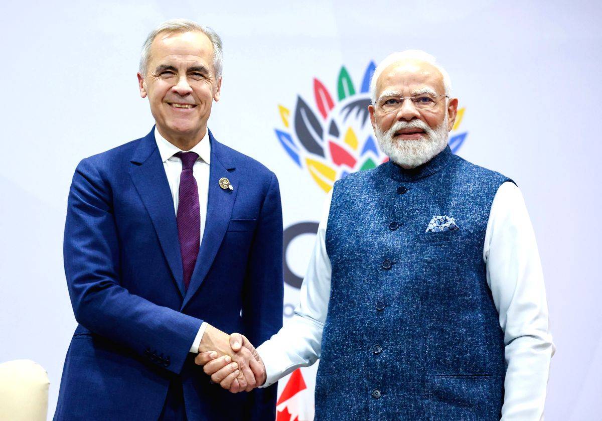 Prime Minister Narendra Modi meets Canadian Prime Minister Mark Carney